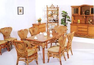 【藤家具 藤椅 藤沙發 藤搖椅 藤吊椅 CS-026帝豪餐椅餐臺】價格,廠家,批發,椅、凳、榻