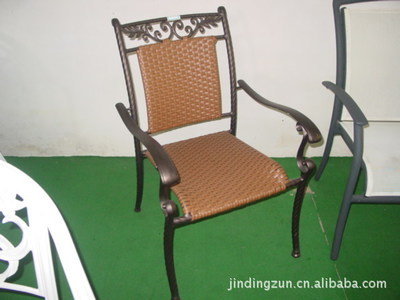 【廠家直銷供應仿藤椅批發零售鋁合金戶外桌椅】價格,廠家,圖片,椅子、凳、榻,香河縣金鼎尊休閑家具廠-